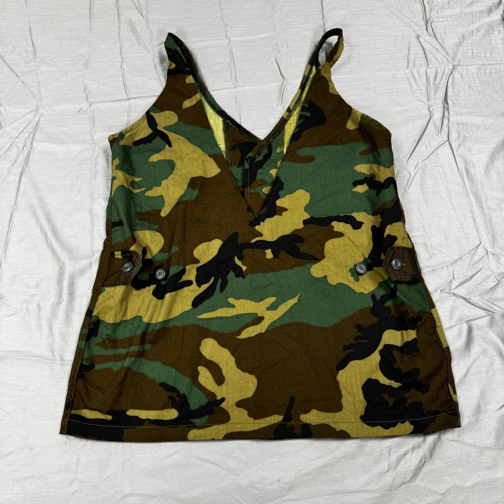 Rothco Ultra Force BDU Camo Utility Vest Woodland Camouflage V-Neck 4-Pocket XL